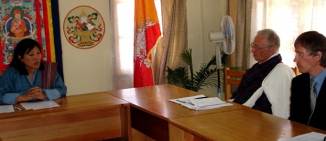 [Bilde: Einar og Magne i m&oslash;te med undervisningsdepartementet]