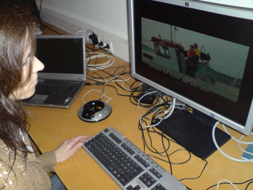 [Bilde: Gro jobber med synstolking av SOS Svartskj&aelig;r]